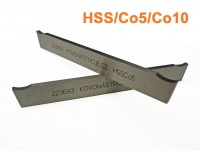 Parting tool bit (trapezoidal) HSS/Co5/Co10 , DIN4964E / CSN 223693 - sharpened