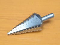Step drill for metal 6-38mm HSSE with straight groove, CZTOOL