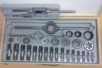 Set of manual hand pipe taps and threaded eyes G 1/8 "- G 1", HSS, CZTOOL