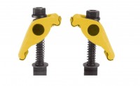 Tilting clamps (2 pcs) in T-groove with brass plates VCB, VERTEX