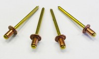 Tear rivet 4.0 x 6 mm with flat head - copper / bronze(packing 10pcs)