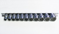 Set of heads 8-19mm 3/8 "Xi-on on the rail even for damaged screw heads, Projahn