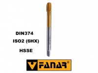 Forming tap M8x1,0 HSSE TiN ISO2 6HX SR, DIN374, DIN2174, ČSN 223052, FANAR