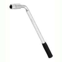 Wheel wrench curved telescopic 17mm and 19mm