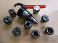 Collet chuck ISO30 x ER40 BT with a set of 8 collets, L = 80mm