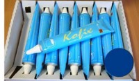 Industrial blue marker in a tube
