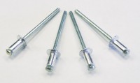 Tear rivet 4.0 x 8 mm shell with flat head - aluminum / steel(packing 500pcs)