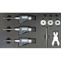 Set of digital three-touch hollow micrometers 6-12mm, KMITEX