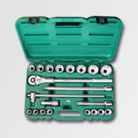 Set of goal heads 3/4 "21 parts in a plastic case, HONITON