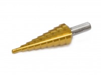 Step drill for metal 4-20mm HSS-XE TiN with straight slot, Karnasch