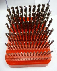 Set of drills for metal 1-10 mm x 0.1 mm HSS Co5 with cylindrical shank for NC, CZ004