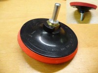 Carrier wheel 150mm with velcro - for drills and grinders