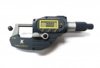 Digital caliper micrometer 0-25mm IP65 with fast feed with data output, KMITEX