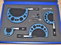 Set of 4 caliper micrometers 0-100 mm DIN 863, Accurata