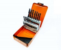 Set of drills for metal 1.0-10 mm x 0.5 mm with cylindrical shank, Projahn BASIC