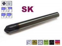SK cutter dia. 16.0 mm 4br. for chamfering 120° AlTiN, type N, Ceranite