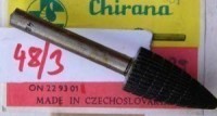 Technical milling cutter 48/3 HSS with cylindrical shank, Chirana