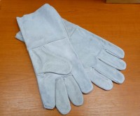 Welding gloves white, size no.11, MERLIN
