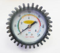Manometer for tire inflator 8 Bar with rear thread G 1/4