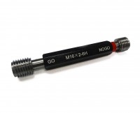 Metric thread plug gauge - double-sided 6H - GO/NOGO