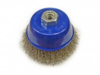 Non-woven cup brush - stainless steel, MAGG