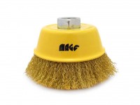 Non-braided cup brush - brass, MAGG