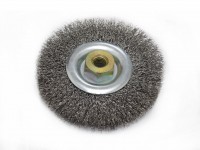 Steel circular brush 120x20mm wire 0.35mm for angle grinder