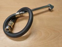 Hose for tire filler with double-sided end - for double mounting G1 / 8