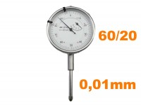 Dial indicator - indicator 60/20 mm, 0.01 mm