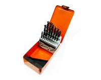 Set of drills for metal 1.0-13 mm x 0.5 mm with cylindrical shank, Projahn BASIC