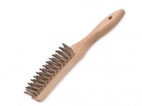 Four-row stainless steel hand brush