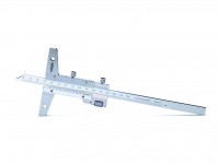 Analog depth gauge 200mm 0.05mm with mounting holes and fine adjustment 1249-200, Insize