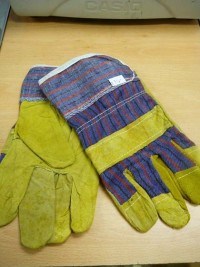 Tern 10.5 "work gloves, checkered