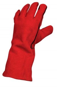 Welding gloves red, size no.11 Sandpiper RED