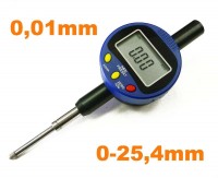 Digital dial indicator, indicator 60mm, step 25.4 x 0.01mm