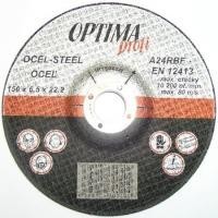 Grinding wheel for metal 180x4,0mm OPTIMA Profi A24 SBF EN 12413