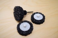 Cleaning set of nylon discs 50mm with QRC adapter
