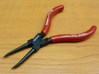 Seeger straight crimping pliers, dia. 19-60mm, thin tips, FORTUM