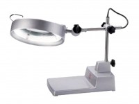 Table machine lamp with LED fluorescent lamp and magnifying glass, VHL-30TLED