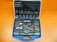 Set of set hand taps and threaded eyes M3-M12 HSS, with drills and thread gauges
