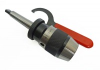 CNC quick-action chuck 1-13 mm MK2 with hook wrench, INT-13-MT2