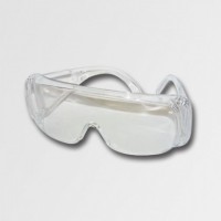 Clear safety goggles