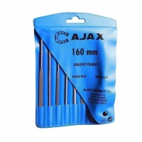 Set of needle files 180mm SEK 0 in a case with a handle, Ajax