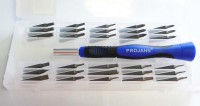 Set of 30 MINI bits with a watchmaker's screwdriver, Projahn