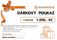 Gift voucher worth CZK 1,000