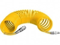 Spiral hose 10m to the compressor rubber 8 / 12mm with quick couplings, PROTECO