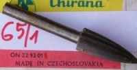 Technical milling cutter 65/2 HSS with cylindrical shank, Chirana