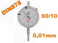 Dial indicator - indicator 60/10 mm, 0.01 mm, Accurata