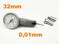 Lever gauge - pupitas with ruby ??touch 0-0.8mm, alarm clock 32mm