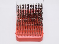 Metal drill set 1-10 mm x 0.1 mm HSS with cylindrical shank, RNHSS